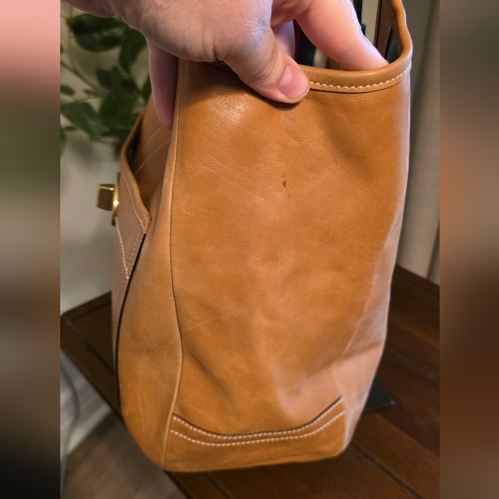SOLD - - - - Coach Vintage Legacy Ergo XL Burnished Leather Tote Shoulder Bag - Picture 10 of 12